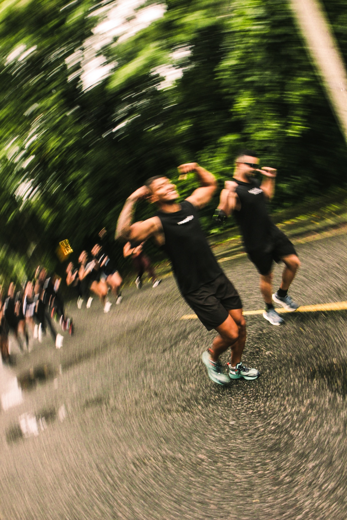 Momento de energia na corrida